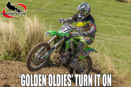 Balclutha’s Dave ‘Crazy’ Latta (Kawasaki), top man overall at the 2024 New Zealand Veterans' Motocross Nationals near Mosgiel at the weekend. Photo courtesy Geoff Guthrie Imagery
