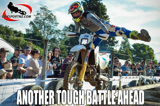 Rotorua’s Bradley Lauder (Husqvarna), third overall last year and perhaps among the leading contenders to win the Husqvarna Hard Adventure Enduro near Taupo and Tokoroa over Labour Weekend. Photo by Andy McGechan, BikesportNZ.com