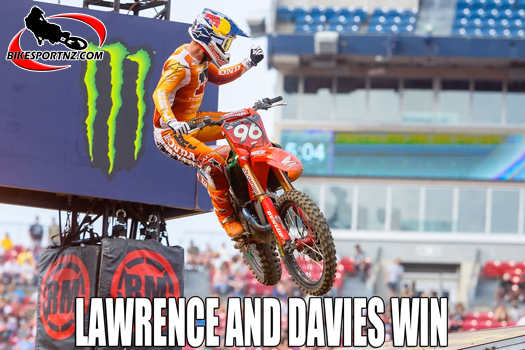 Hunter Lawrence (Honda), on the podium again at the weekend and now with an extended points lead.