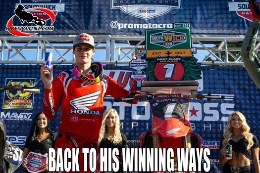 Australian hero back on top of the 250cc standings in the United States