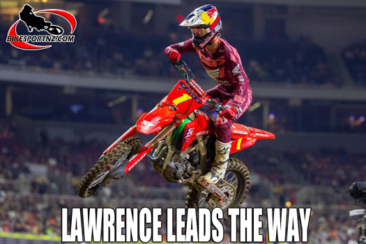 Australian Jett Lawrence (Honda), leader in the 450cc class after round two of the SMX series.