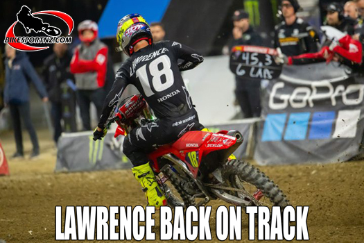 Australian Jett Lawrence, main event winner at the opening round of the AMA Supercross Championships and now round five in Detroit too.