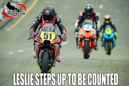 Aucklander Cameron Leslie (KTM RC8C) stepped up to be counted this year’s Suzuki International Series, which wrapped up on the streets of Whanganui’s famous Cemetery Circuit on Boxing Day. Photo by Andy McGechan, BikesportNZ.com