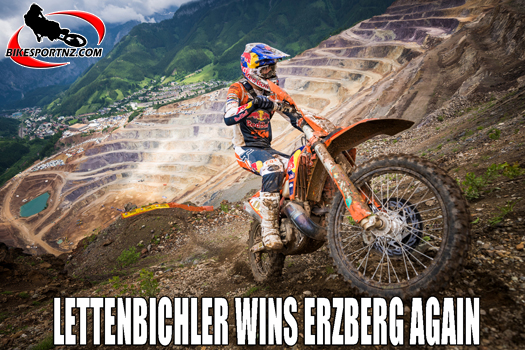 Germany’s Manuel Lettenbichler won his second Red Bull Erzbergrodeo in a row on Sunday.