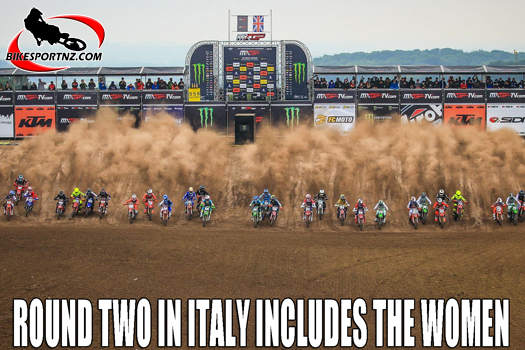 Round two in Italy this weekend, including round one for the women