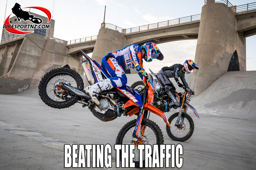 Motocross stunt riding in Los Angeles