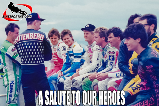 Today we offer a salute to our motorcycling heroes and heroines. Photo by Andy McGechan, BikesportNZ.com