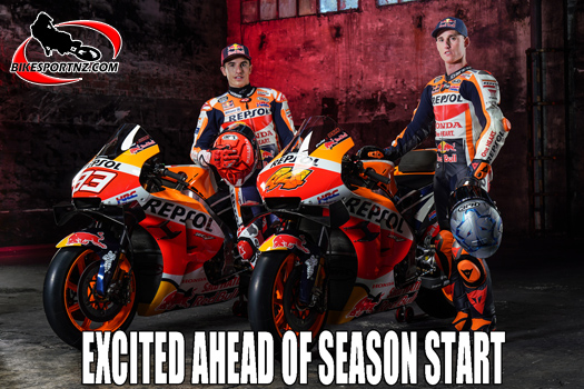 Honda team riders looking forward to MotoGP season