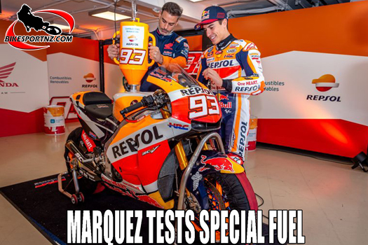 Marc Marquez tests special fuel from Repsol