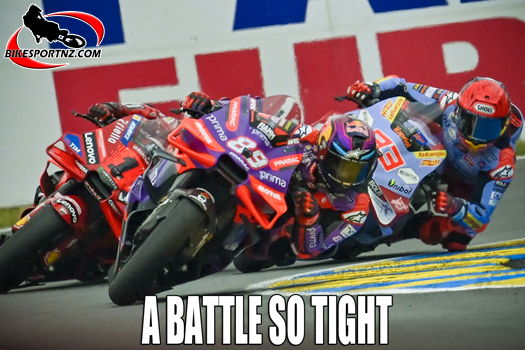 Spain’s Jorge Martin (Prima Pramac Ducati), stretching away at the top of the MotoGP world standings.