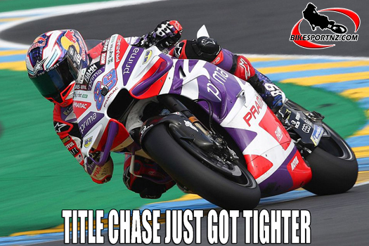 Spain’s Jorge Martin (Prima Pramac Racing Ducati) was declared Japanese GP winner at the weekend’s rain-shortened event.