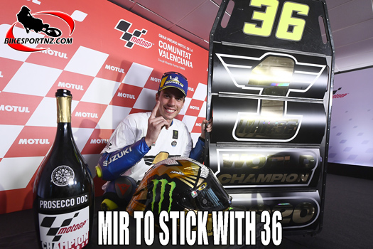 World champion to run with No.36