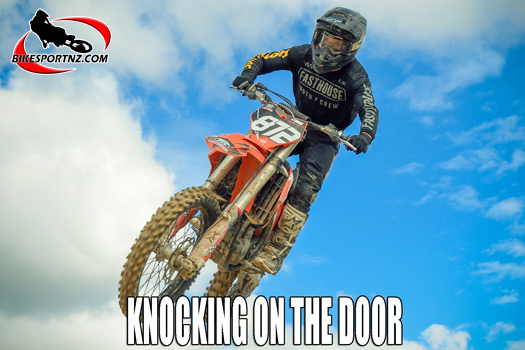 Young men who are knocking on the door