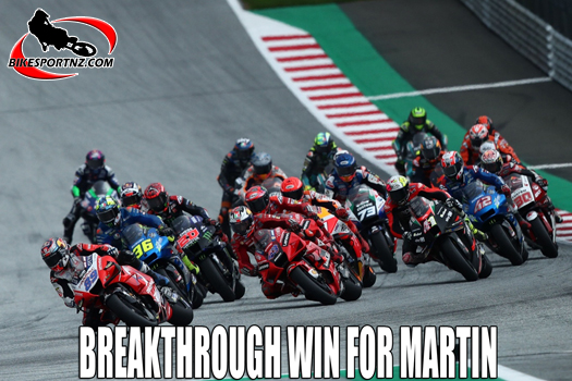 Ducati rider takes win at Austrian GP