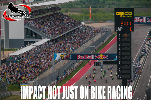 MotoGP attracts large crowds and that might now be a problem
