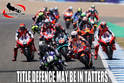 Marc Marquez title defence may be in tatters