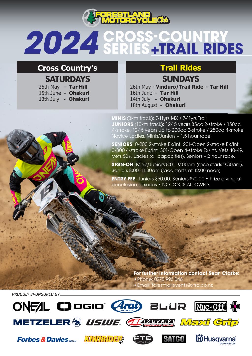 It’s go time for New Zealand’s best dirt bike racers, with the second round of three in this season’s Forestland Cross-country Series set for Ohakuri this coming weekend.