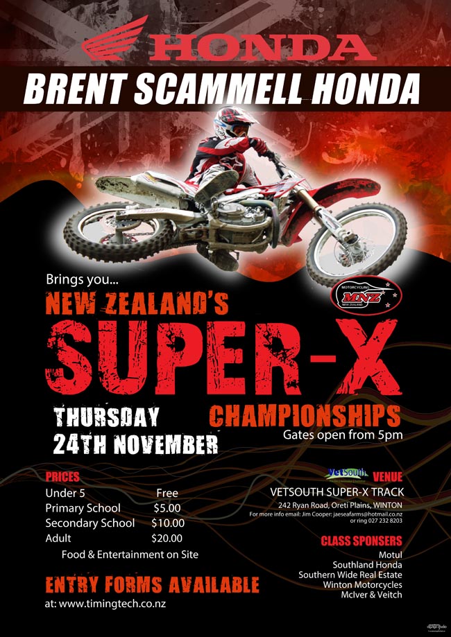 Supercross A3 poster 2016