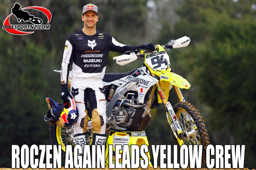 The big Suzuki line-up for the upcoming AMA supercross and motocross season for 2024 again includes Germany’s Ken Roczen as its lead rider.
