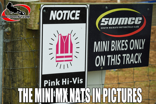 Riders aged between 4-11 years bashed handlebars in the series of high-intensity races at the 2026 New Zealand Mini Motocross Nationals in Tokoroa at the weekend.