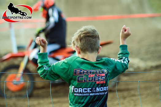 Cheering for your team at the Battle of the Clubs fundraiser motocross
