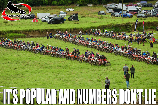 If it’s a numbers game, then the No Way In Hell extreme enduro probably rules in the popularity stakes. Photo by Andy McGechan, BikesportNZ.com