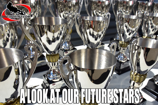 The rising stars of junior motocross in New Zealand, surely set to become our future internationals too. Photo by Andy McGechan, BikesportNZ.com