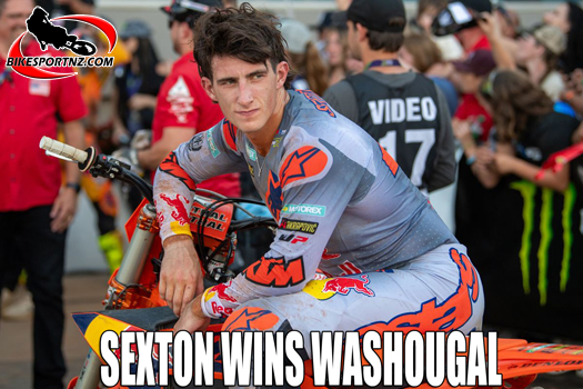 Defending 450cc champion Chase Sexton (KTM), winner at round eight at Washougal at the weekend.