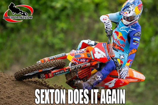 KTM’s Chase Sexton, overall winner of the 450cc class at the weekend.