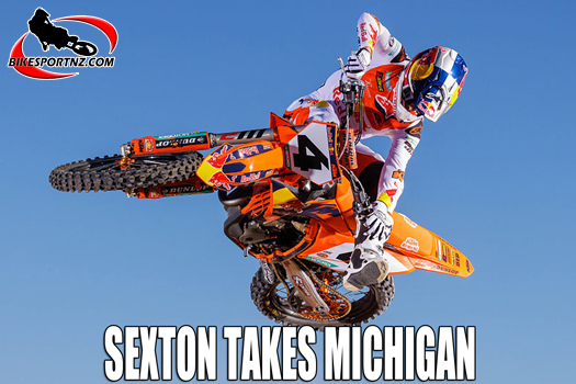 KTM’s Chase Sexton, overall winner of the 450cc class at the weekend. 
