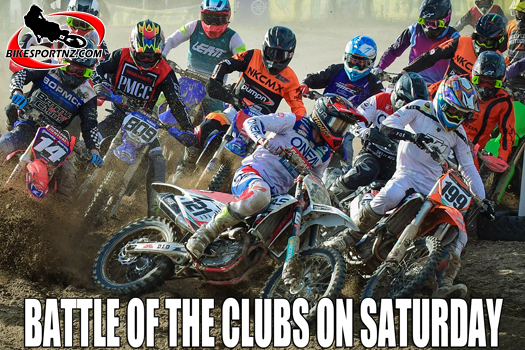 Club riders always get right behind their teams at the Battle of the Clubs motocross event. Photo by Andy McGechan, BikesportNZ.com