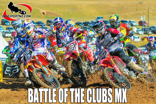 Taupo’s Brad Groombridge (Honda No.32) is off to a great start in this race at the 2010 MXoN in Denver, Colorado. Photo by Andy McGechan, BikesportNZ.com