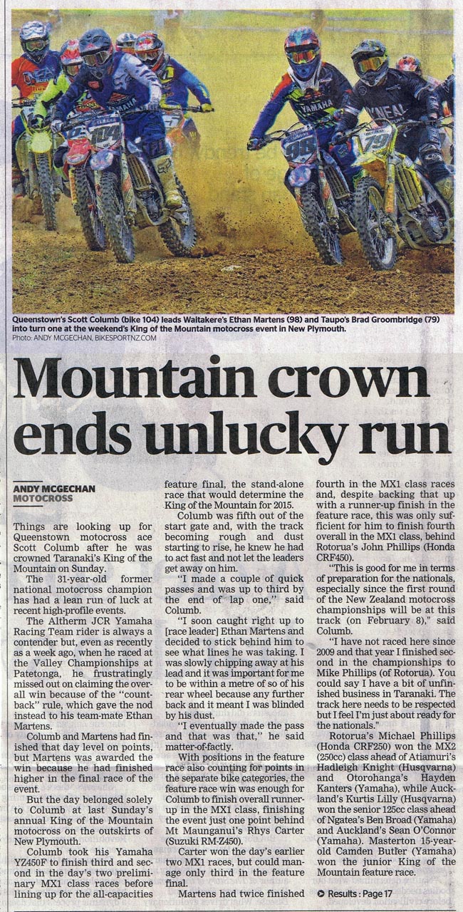 TARANAKI DAILY NEWS 20-01-2015-a