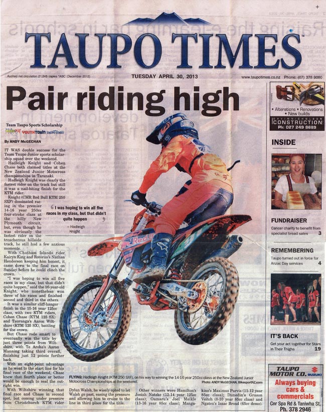 TAUPO TIMES 30-04-2013-a