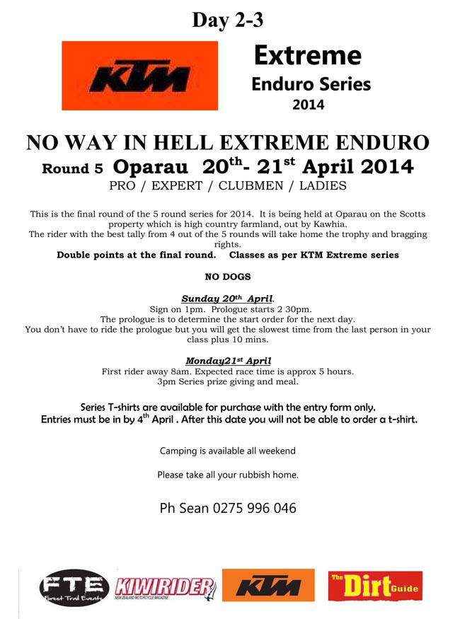 The big 3 Oparau 2014