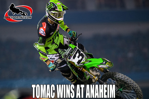 Eli Tomac wins Anaheim SX