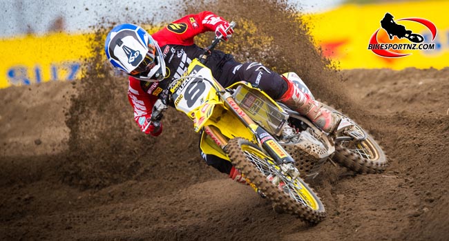 Fürstlich Drehna , 230416 , ADAC MX Masters Im Bild: Ben Townley ( Suzuki / Neuseeland ) auf seiner Maschine in der ADAC MX Masters Foto: Steve Bauerschmidt ---------------------------------------------------------------------------------------  *** Local Caption *** Copyright by Steve Bauerschmidt , Laurentiusstraße 12 , 99092 Erfurt , Tel: 0160-91361516 ;  Internet: www.stevebauerschmidt.com ; E-Mail: steve.bauerschmidt@googlemail.com ; Bankverbindung : Sparkasse Mittelthüringen IBAN : DE14820510001163157534 BIC: HELADEF1WEM , Str.Nr.: 151/204/04218 Finanzamt Gotha