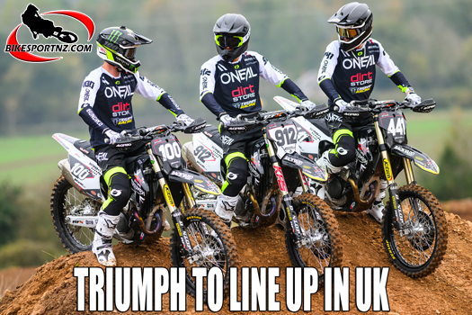 Triumph Motorcycles will partner with the Dirt Store Motocross Team to represent the brand for its inaugural year in British Motocross in 2025.