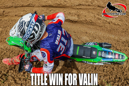 Mathis Valin was in sovereign form as he clinched the French MX2 motocross title at the weekend.