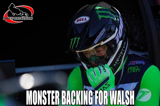 NZ's Dylan Walsh to fly Monster Energy colours in 2022