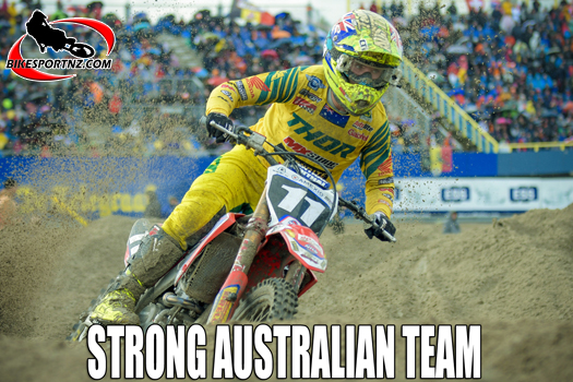 Australian Honda rider Kyle Webster, seen here in action at the MXoN in The Netherlands in 2019. Photo by Andy McGechan, BikesportNZ.com