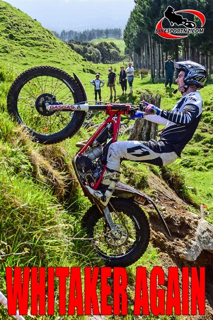 26102015 SPORTS ANDY McGECHAN/BikesportNZ.com. CAPTION: Wainuiomata's Jake Whitaker tackles a steep incline at Opunake on Monday.  Photo by Andy McGechan, BikesportNZ.com