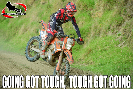 Wainuiomata’s Jake Whitaker (KTM 300EXC), outright winner of the 2024 No Way In Hell Extreme Enduro on Saturday. Photo by Andy McGechan, BikesportNZ.com